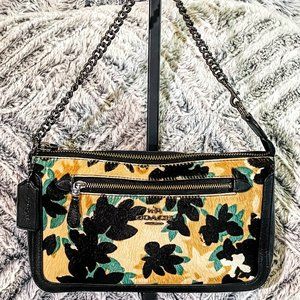 NWOT - COACH NOLITA 24 IN LEAF PRINT HAIRCALF & LEATHER (58412E)